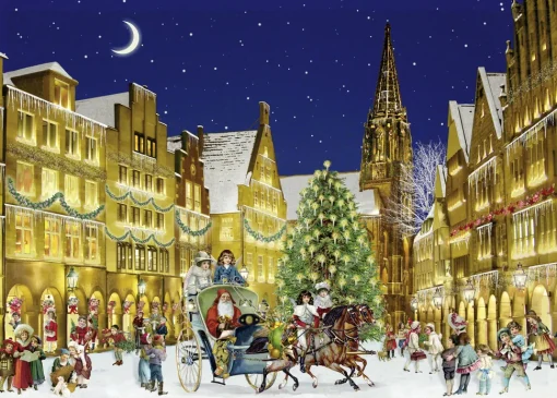 Alison Gardiner - German Town at Christmas (Barbara Behr) - 1000 Piece