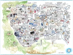 All Jigsaw Puzzles - AJP10725 - Yorkshire Map (Tim Bulmer) - 1000 Piece