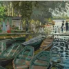 All Jigsaw Puzzles - AJP-NG6456 - Bathers at La Grenouillere (Monet) - 1000 Piece