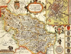 All Jigsaw Puzzles - Yorkshire West Riding John Speed) - 1000 Piece Historical County