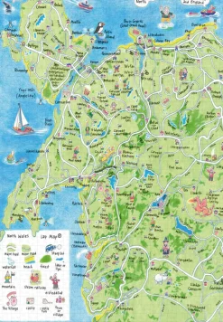 Cardtoons - North Wales Lap Map Jigsaw - 1000 Piece