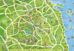 Cardtoons - Northumberland and the Borders Lap Map Jigsaw - 1000 Piece