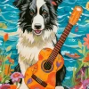 Castorland - 54008 - Collie, Guitar, and the Sea - 500 piece