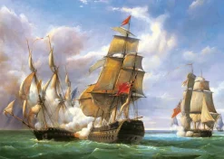 Castorland - 300037 - Combat Between the French Frigate and English Vessel (Pierre J.Gilbert) - 3000 Piece