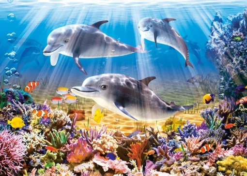 Castorland - 52547 - Dolphins Underwater - 500 Piece