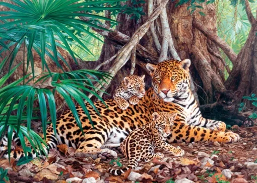 Castorland - 300280 - Jaguars in the Jungle - 3000 Piece