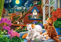 Castorland - 152056 - Kittens on the Roof - 1500 Piece