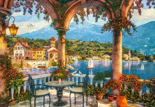 Castorland - 105120 - Mediterranean Veranda (Dominic Davison) - 1000 Piece