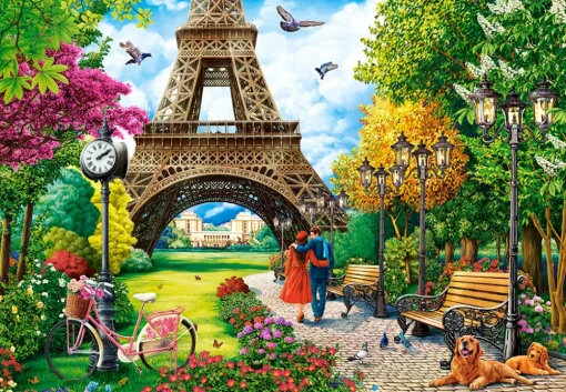 Castorland - 104840 - Spring in Paris - 1000 Piece