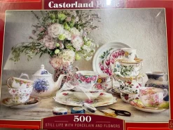Castorland - 53384 - Still Life with Porcelain and Flowers - 500 Piece