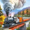 Castorland - 53216 - Train Crossing (Sung Kim) - 500 Piece