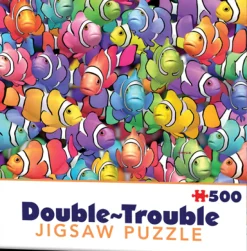 Cheatwell - 28514 - Double Trouble Clownfish (Royce B. McClure) - Double Sided with Same Image Mirrored on the Reverse - 500 Piece