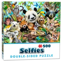 Cheatwell - 28415 - Jungle Selfies (Howard Robinson) - 500 Piece Double Sided Puzzle