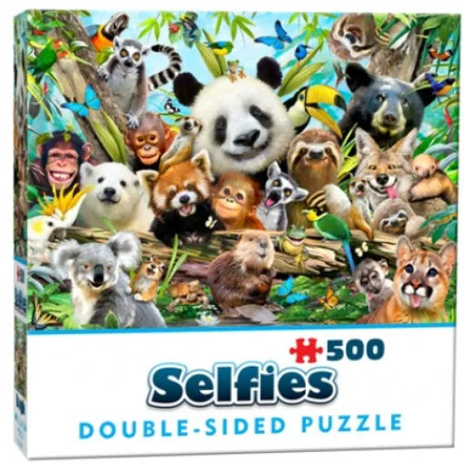 Cheatwell - 28415 - Jungle Selfies (Howard Robinson) - 500 Piece Double Sided Puzzle