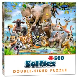 Cheatwell - 28422 - Wild Selfies (Howard Robinson) - 500 Piece double Sided Puzzle