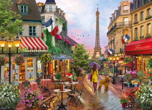 Clementoni - 39482 - Flowers in Paris (David Maclean) - 1000 Piece