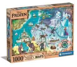 Clementoni - Story Map - Disney Frozen - 1000 Piece