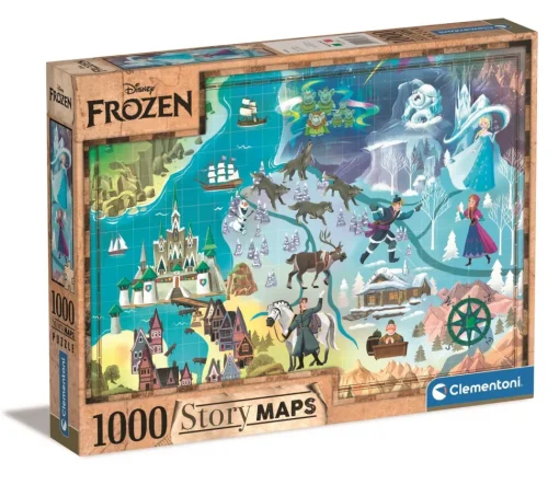 Clementoni - Story Map - Disney Frozen - 1000 Piece
