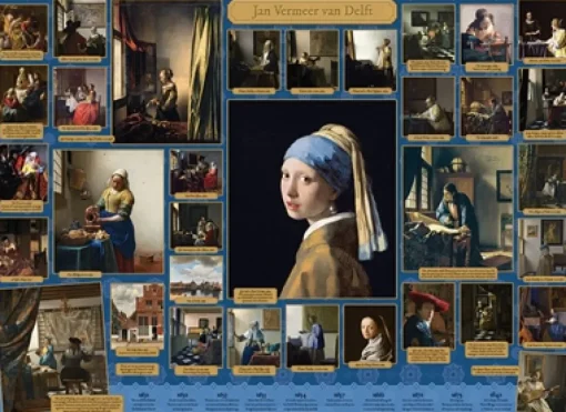Cobble Hill - 40104 - A Collection of the Extant Works of Jan Vermeer - 1000 Piece
