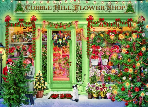 Cobble Hill - 40011 - Christmas Flower Shop (Barbara Behr) - 1000 Piece