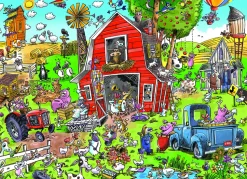 Cobble Hill - 47018 - Farmyard Folly (Dave Whamond) - 350 Family Pieces (Small Medium and Large)