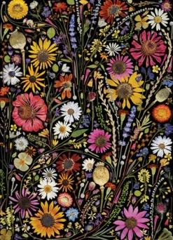 Cobble Hill - 40274 - Flower Press Happiness - 1000 Piece