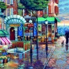 Cobble Hill - 40077 - Rainy Day Stroll (John O`Brien) - 1000 Piece