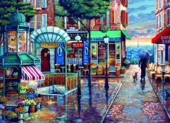 Cobble Hill - 40077 - Rainy Day Stroll (John O`Brien) - 1000 Piece
