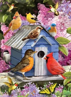 Cobble Hill - 80153 - Spring Birdhouse - 1000 Piece (Random Cut)