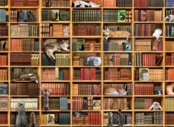 Cobble Hill - 40139 - The Cat Library - 1000 Piece