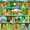 Cobble Hill - 40023 - The Purrfect Bookshelf - 1000 Piece