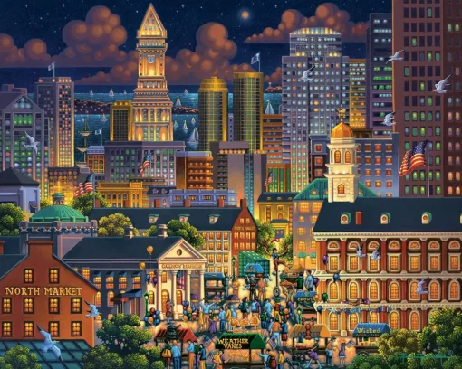 Dowdle - 10268 - Boston Market - 1000 Piece