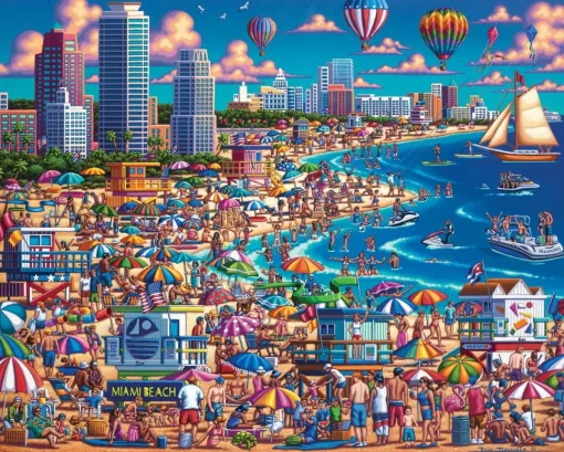 Dowdle - 00364 - Miami Beach - 500 Piece