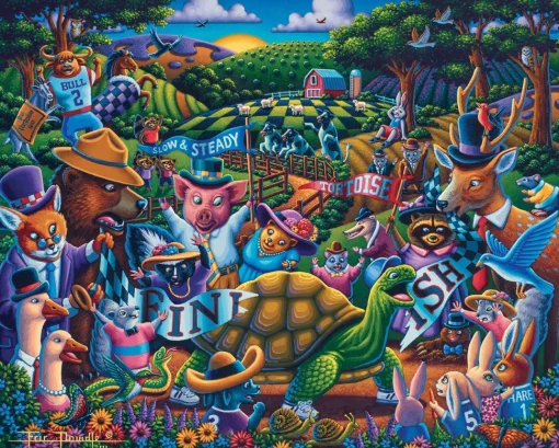 Dowdle - 30452 - Tortoise and the Hare - 500 Piece