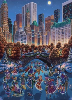Dowdle Folk Art - 10207 - Central Park a Wicked Good Time - 1000piece