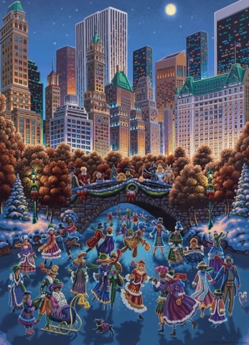 Dowdle Folk Art - 10207 - Central Park a Wicked Good Time - 1000piece