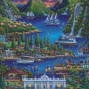 Dowdle Folk Art - 00454 - New Zealand South - 500 Piece