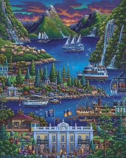 Dowdle Folk Art - 00454 - New Zealand South - 500 Piece
