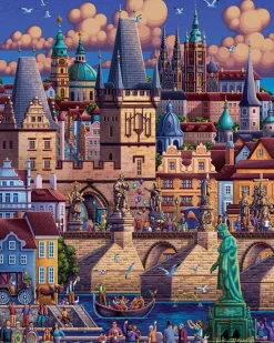 Dowdle Folk Art - 00472 - Prague - 500 Piece