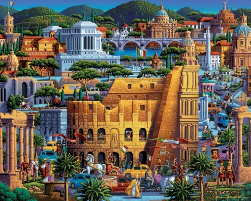 Dowdle Folk Art - 00354 - Rome - 500 Piece