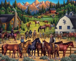 Dowdle Folk Art - 10548 - Sunrise Ranch - 1000 Piece