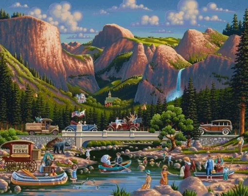Dowdle Folk Art - 00347 - Yosemite - 500piece