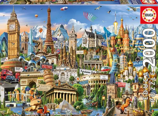 Educa - 17697 - Europe Landmarks - 2000 Piece
