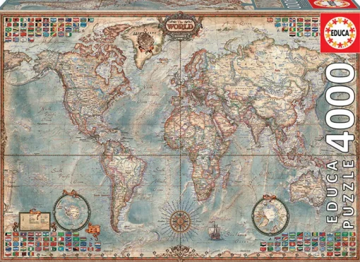 Educa - 14827 - Political Map of the World - 4000 Piece