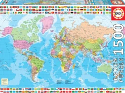 Educa - 18500 - Political World Map - 1500 Piece