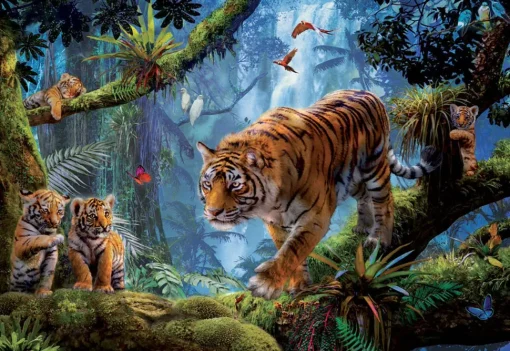 Educa - 17662 - Tigers in the Tree (Jan Patrik krasny) - 1000 Piece