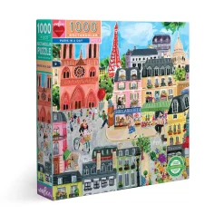 Eeboo - 51035 - Paris in a Day (Jennifer Orkin Lewis) - 1000 Piece