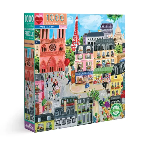 Eeboo - 51035 - Paris in a Day (Jennifer Orkin Lewis) - 1000 Piece