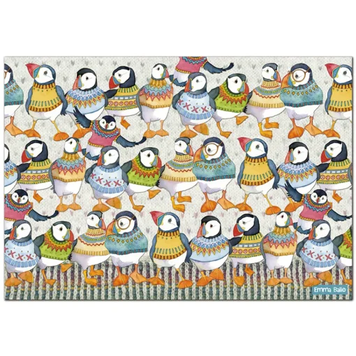 Emma Ball - Woolly Puffins - 1000 Piece