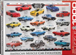 Eurographics - 6000 - 0682 - American Muscle Car Evolution - 1000 Piece (With Smart Cut Technology)